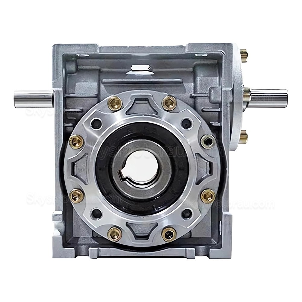 NRV030-VS Series Worm Drive Gearbox, Ratio 5:1-80:1 Input Shaft 9mm Output Hole 14mm